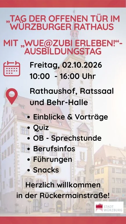 Würzburger Rathaus öffnet Türen: Einblick in 40 Berufe